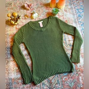Olive green sweater